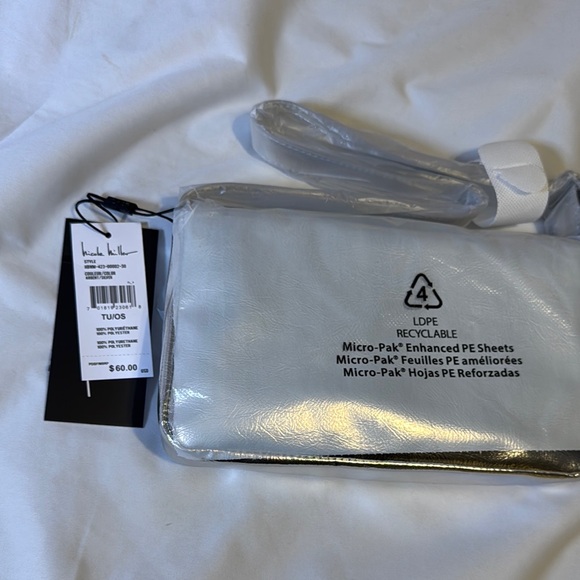 Nicole Miller Silver Crossbody Bag - Picture 3 of 5